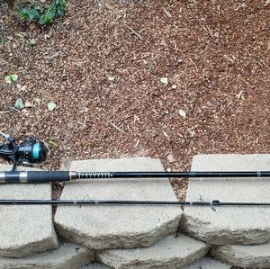 Fishing rod and reel.